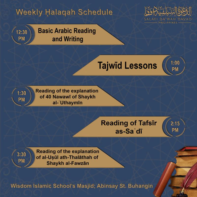 Weekly Halaqah